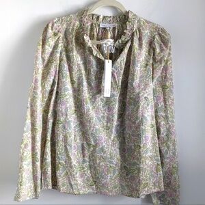 REVOLVE House of Harlow 1960 Floral Cotton Blouse S Cottage Prairie Farmhouse